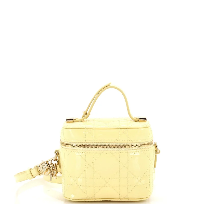 Affordable Bags For Budget Shoppers Lady Dior Vanity Case Cannage Quilt Patent Micro Affordable Bags For Budget Shoppers Lady Dior Vanity Case Cannage Quilt Patent Micro