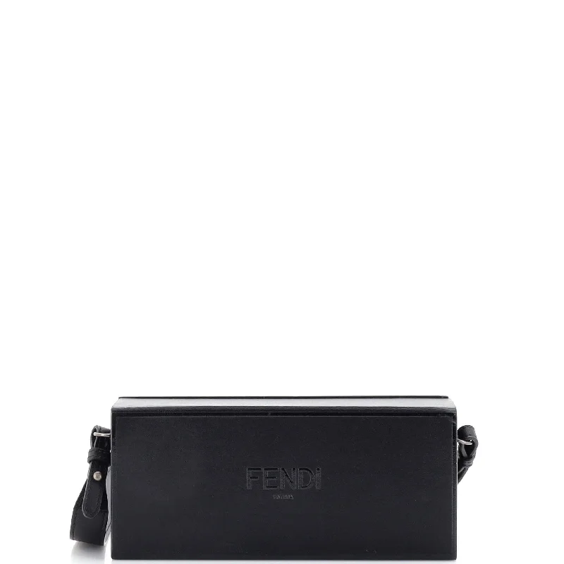 Trendy Bags Logo Horizontal Box Crossbody Bag Leather