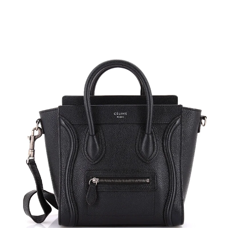 Black Friday Deals On Stylish Handbags Luggage Bag Grainy Leather Nano