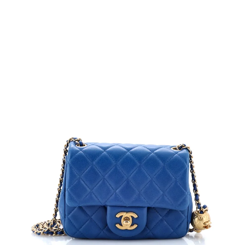 Black Friday Deals On Stylish Handbags Pearl Crush Square Flap Bag Quilted Lambskin Mini Black Friday Deals On Stylish Handbags Pearl Crush Square Flap Bag Quilted Lambskin Mini