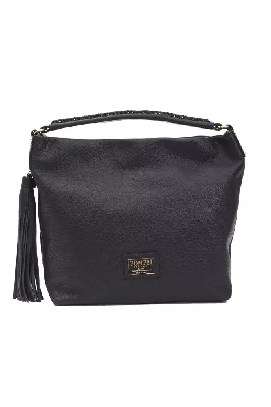Party Bags For New Year's Eve And Special Occasions Pompei Donatella Chic Leather Shoulder Bag with Logo Women's Detail Party Bags For New Year's Eve And Special Occasions Pompei Donatella Chic Leather Shoulder Bag with Logo Women's Detail