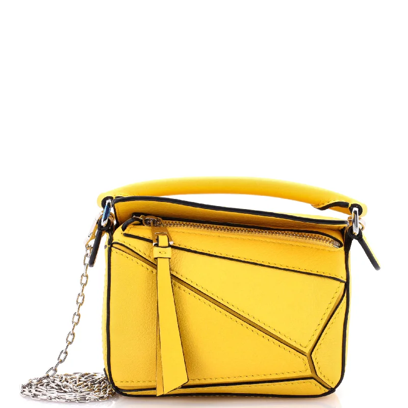 Durable And Fashionable Bags For Daily Use Puzzle Bag Leather Nano