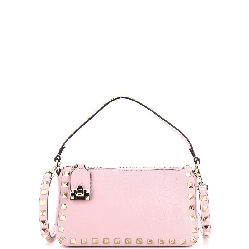 Cyber Monday Discounts On Bags Rockstud Flip Lock Zipped Handle Crossbody Bag Grainy Leather Small Cyber Monday Discounts On Bags Rockstud Flip Lock Zipped Handle Crossbody Bag Grainy Leather Small