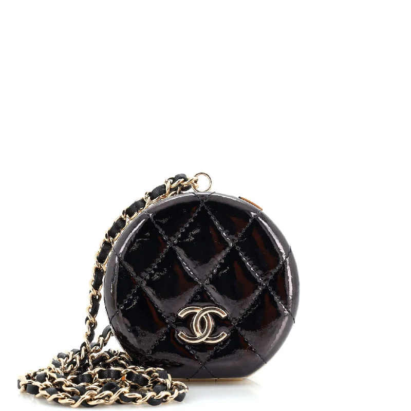 Trendy Festival Bags With Limited-Time Offers Round Mirror Chain Necklace Purse Quilted Patent Trendy Festival Bags With Limited-Time Offers Round Mirror Chain Necklace Purse Quilted Patent