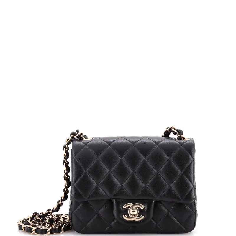 Tsa-Approved Bags For Hassle-Free Airport Security Square Classic Single Flap Bag Quilted Lambskin Mini Tsa-Approved Bags For Hassle-Free Airport Security Square Classic Single Flap Bag Quilted Lambskin Mini