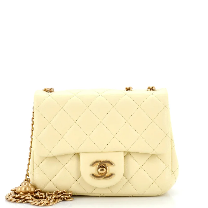 Limited-Time Offer On Trendy Bags Sweet Camellia Adjustable Chain Square Flap Bag Quilted Lambskin Mini Limited-Time Offer On Trendy Bags Sweet Camellia Adjustable Chain Square Flap Bag Quilted Lambskin Mini