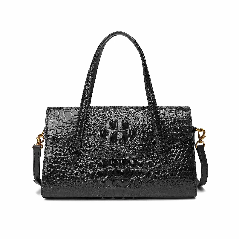 Discounted Designer Bags For Clearance Events Tiffany & Fred Alligator Embossed Leather Satchel/Shoulder Bag Discounted Designer Bags For Clearance Events Tiffany & Fred Alligator Embossed Leather Satchel/Shoulder Bag