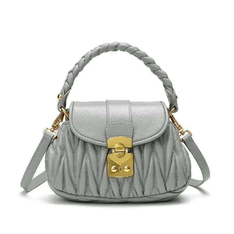 Sleek And Seasonal Sale Bags Tiffany & Fred Pleated Sheepskin Leather Shoulder Bag Sleek And Seasonal Sale Bags Tiffany & Fred Pleated Sheepskin Leather Shoulder Bag