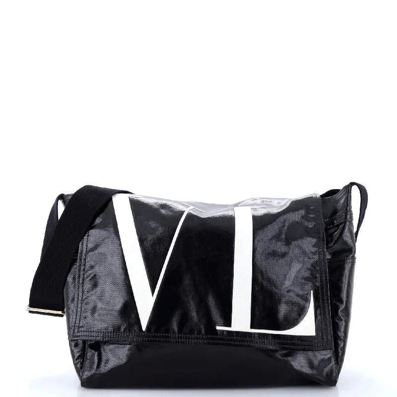 Elegant New Year Party Bags With Flash Sales VLTN Flap Messenger Bag Coated Canvas Medium Elegant New Year Party Bags With Flash Sales VLTN Flap Messenger Bag Coated Canvas Medium